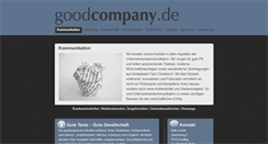 Desktop Screenshot of goodcompany.de